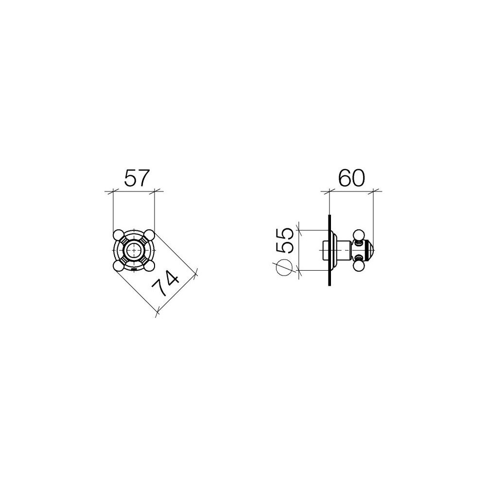 Dornbracht Unterputzventil Madison rechtsschließend G 3/4", Messing gebürstet 2... DORNBRACHT-36608361-28 4029011923333 (Abb. 4)