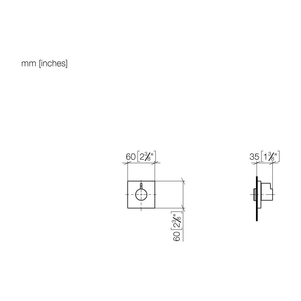 Dornbracht Unterputzventil Symetrics, linksschließend, G 3/4", Dark Chrome, 366... DORNBRACHT-36608985-19 4099477266978 (Abb. 2)