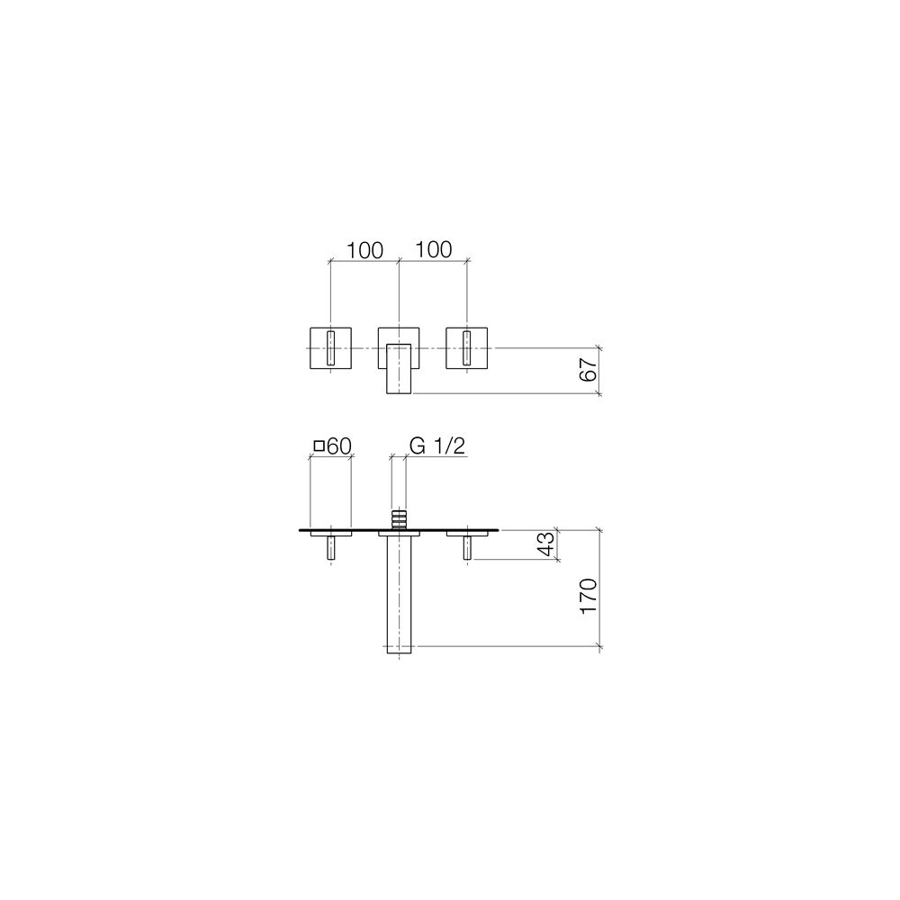 Dornbracht Waschtisch-Wandbatterie Mem, o. Abl., starrer Ausl., 170mm, max. 5,7... DORNBRACHT-36707782-46 4099477094236 (Abb. 4)