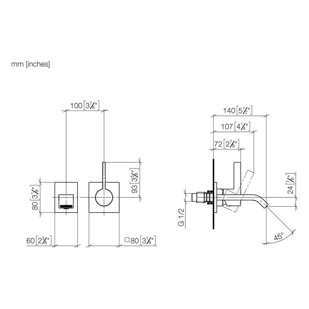 Dornbracht IMO Waschtisch-Wand-Einhandmischer ohne Ablaufgarnitur 36860670 plat... DORNBRACHT-36860670-06 4029011845574 (Abb. 4)