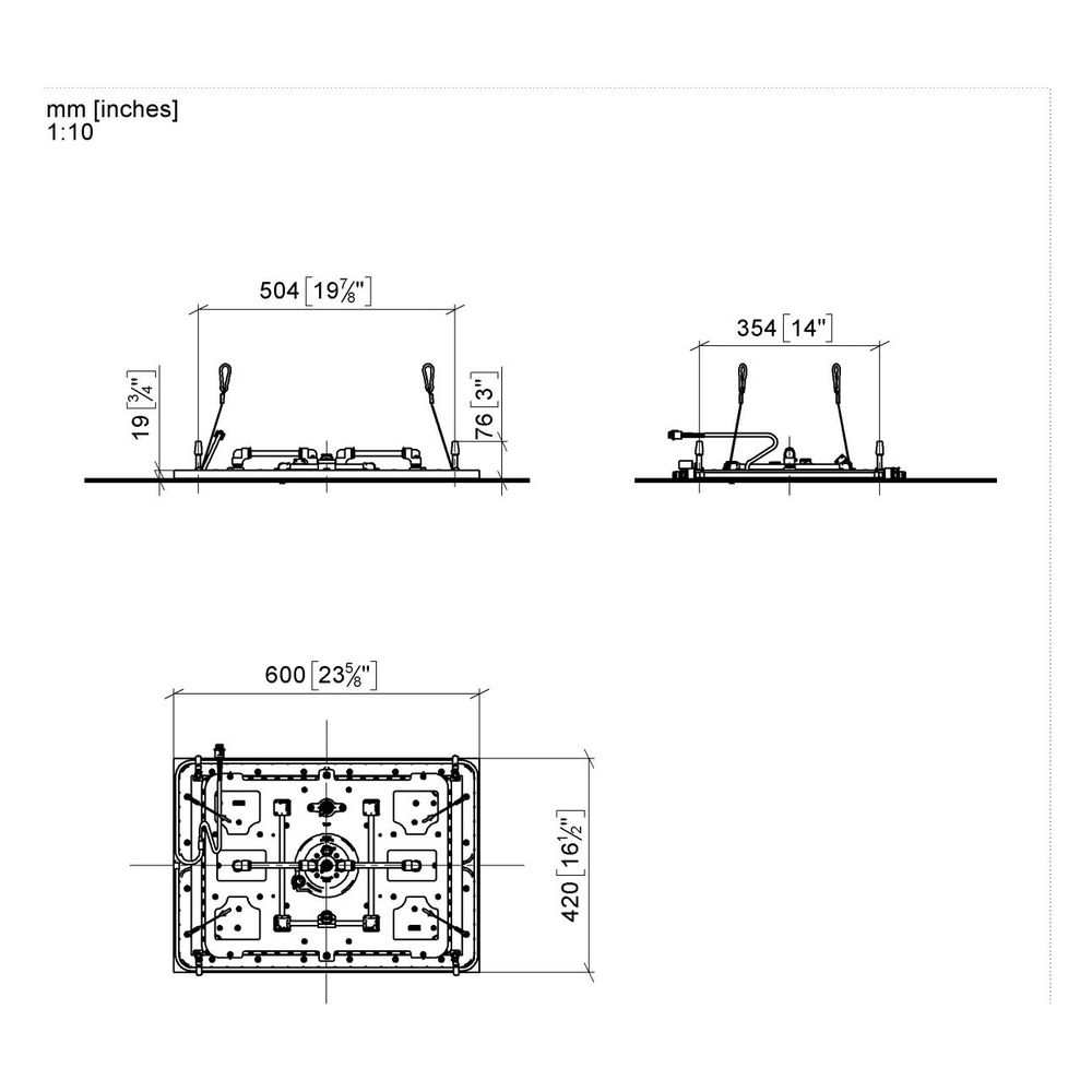 Dornbracht Regenpaneel Serenity Sky plus für Deckeneinbau mit Licht 5 Strahlart... DORNBRACHT-41781979-99 4099477274836 (Abb. 4)