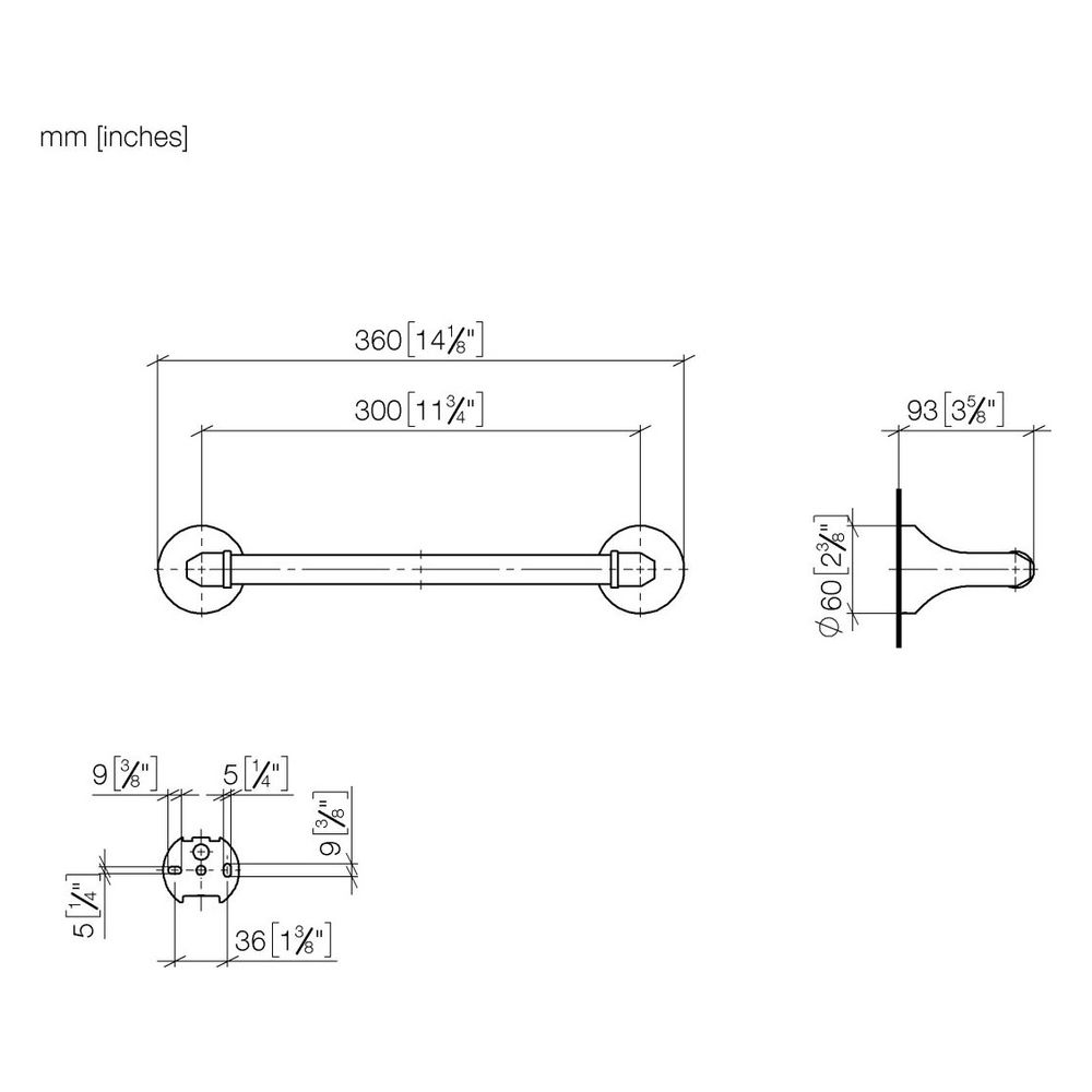 Dornbracht Wannengriff Madison Stichmaß 300mm, Messing 23kt Gold... DORNBRACHT-83030361-09 4029011718878 (Abb. 4)