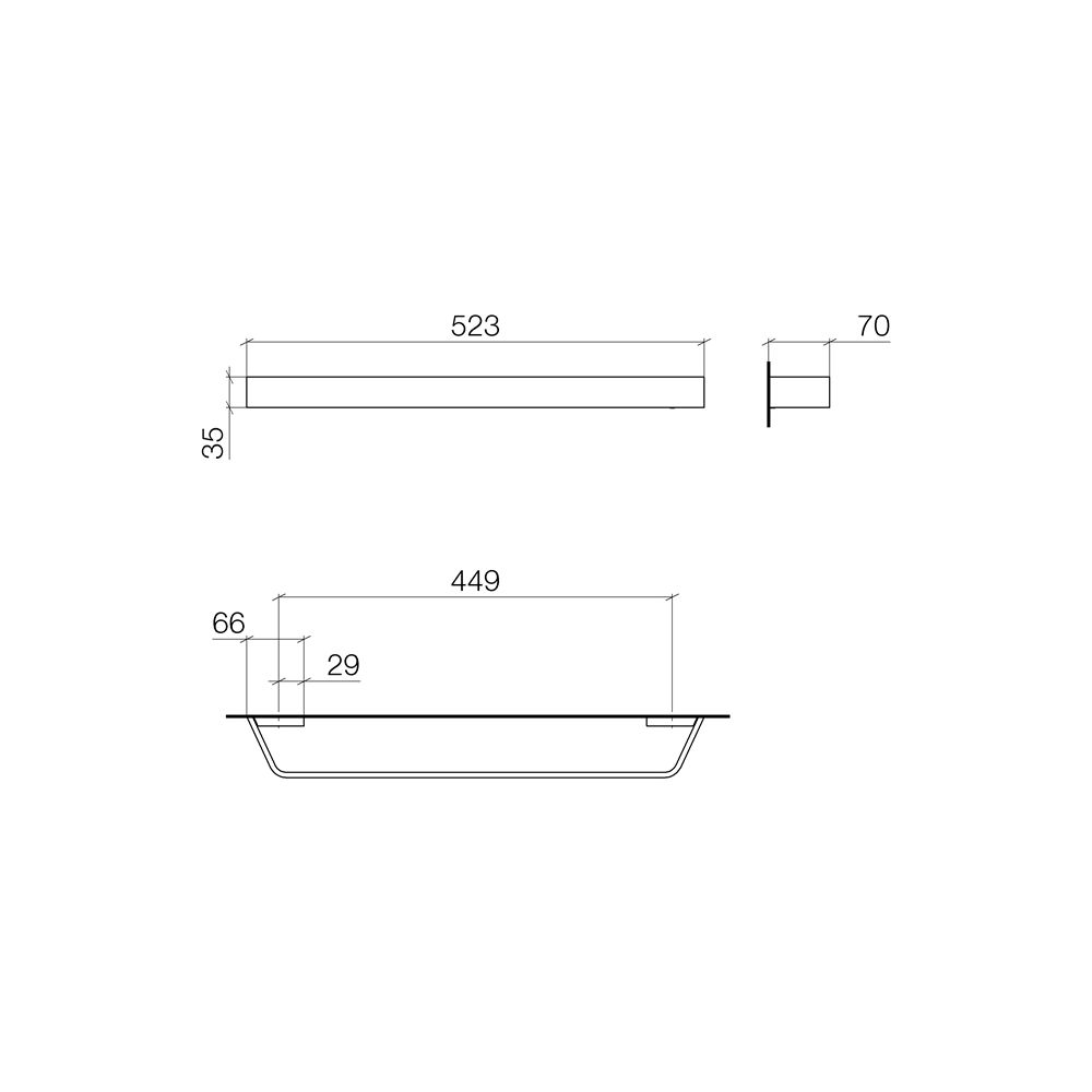 Dornbracht Badetuchhalter CL.1 Stichmaß 449mm, Dark Chrome... DORNBRACHT-83045705-19 4099477129730 (Abb. 4)