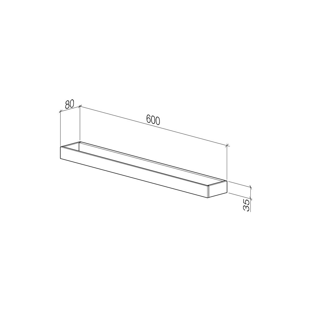 Dornbracht Badetuchhalter für MEM Stichmaß 400mm Breite 600mm, Dark Chrome, 830... DORNBRACHT-83060780-19 4099477075853 (Abb. 4)