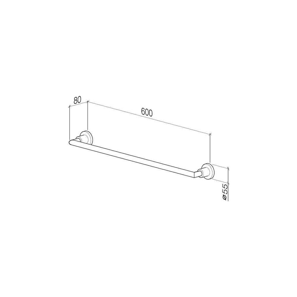 Dornbracht Badetuchhalter Tara Stichmaß 600mm, Champagne gebürstet 22kt Gold... DORNBRACHT-83060892-46 4099477034027 (Abb. 4)