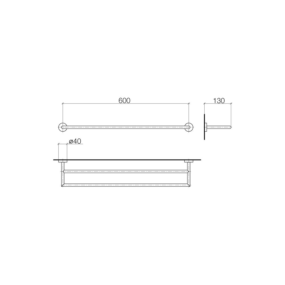 Dornbracht Badetuchhalter 2-teilig Serienspezifisch 83061979 platin matt... DORNBRACHT-83061979-06 4029011478215 (Abb. 4)