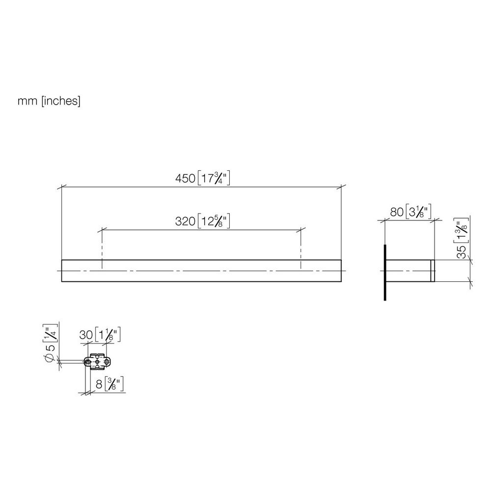 Dornbracht Badetuchhalter Mem Stichmaß 320mm, Platin... DORNBRACHT-83070780-08 4029011975820 (Abb. 4)
