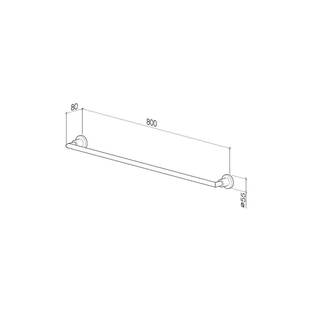 Dornbracht Badetuchhalter Tara Stichmaß 800mm, Champagne 22kt Gold... DORNBRACHT-83080892-47 4099477034201 (Abb. 4)