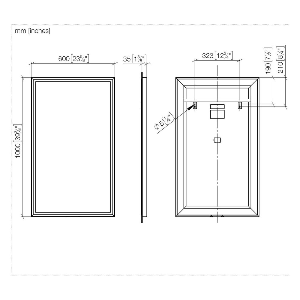 Dornbracht Lichtspiegel eckig mit umlaufendem Aluminiumrahmen LED-Beleuchtung d... DORNBRACHT-83151980-33 4099477375700 (Abb. 4)