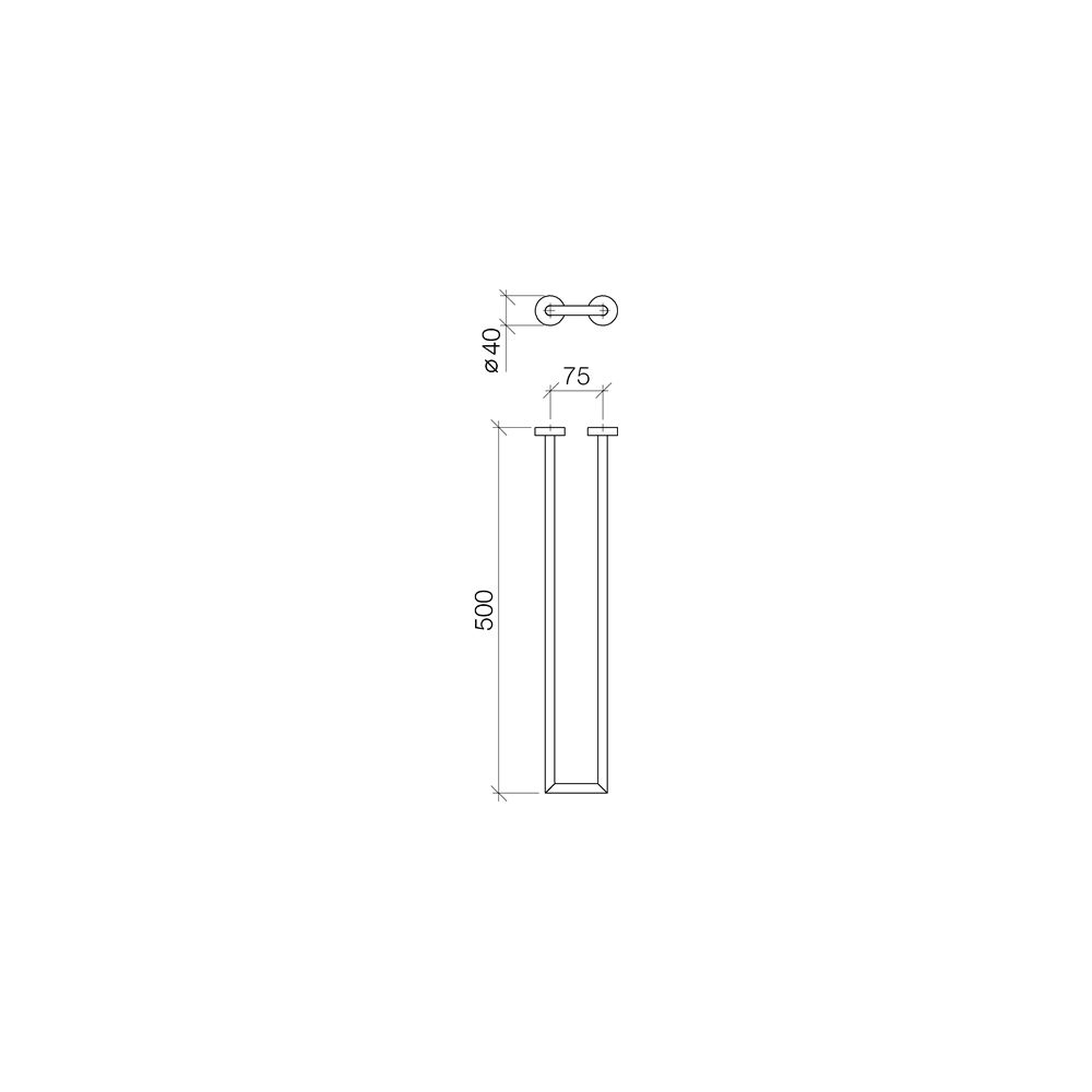 Dornbracht Handtuchhalter 2-teilig Serienspezifisch 83210979 platin matt... DORNBRACHT-83210979-06 4029011422256 (Abb. 4)