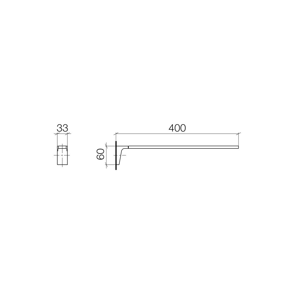 Dornbracht Handtuchhalter CL.1 1-teilig starr Ausladung 400mm, Champagne 22kt G... DORNBRACHT-83211705-47 4099477139869 (Abb. 4)
