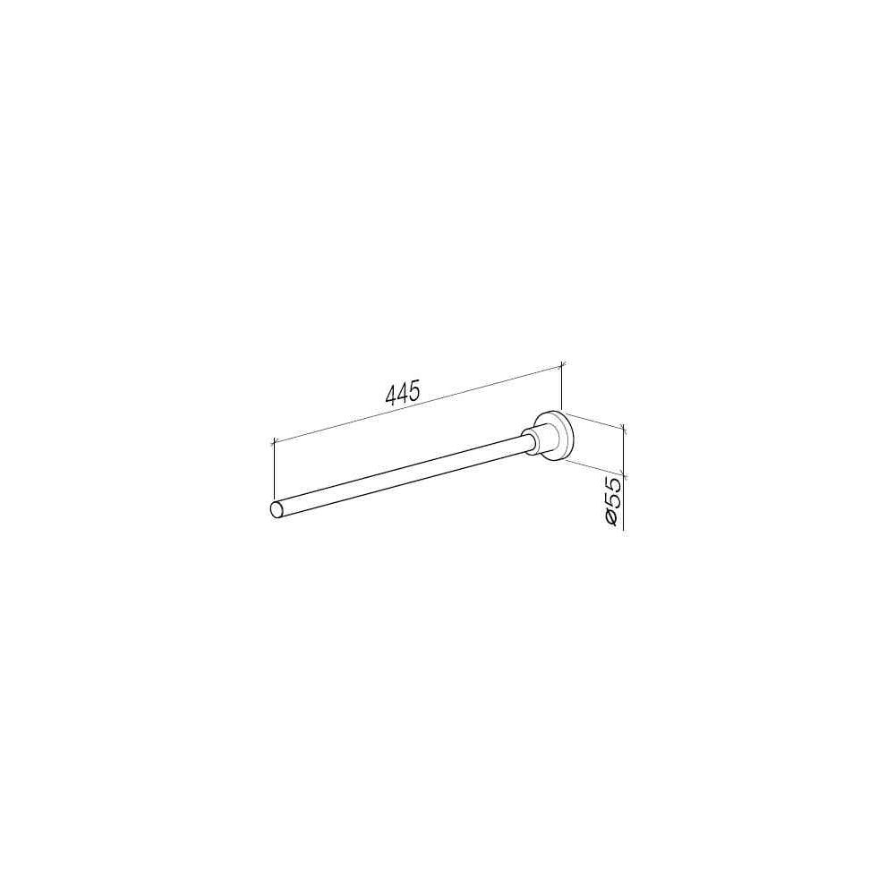 Dornbracht Handtuchhalter Tara 1-teilig starr, Ausladung 445mm, Bronze gebürste... DORNBRACHT-83211892-42 4099477249193 (Abb. 4)