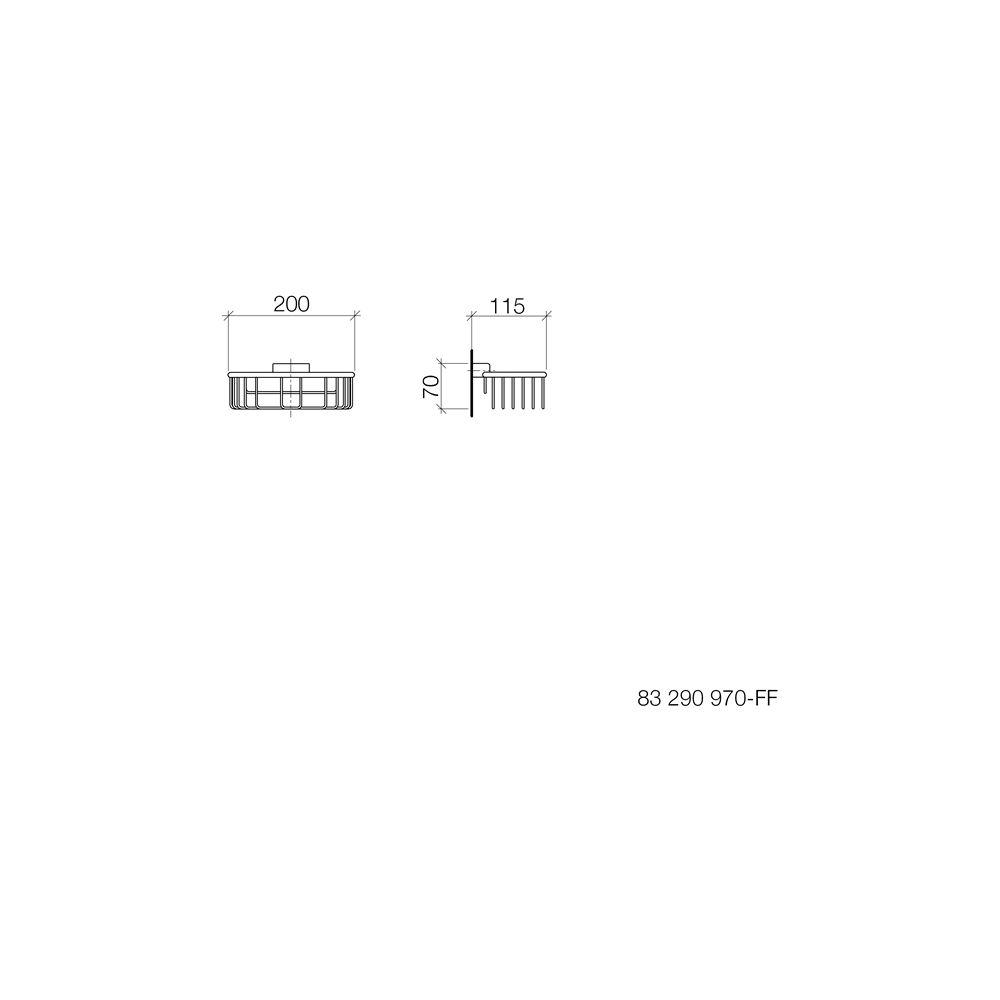 Dornbracht Duschkorb für Wandmontage Breite 200mm Höhe 70mm Ausladung 115mm, Ch... DORNBRACHT-83290970-47 4029011552762 (Abb. 4)