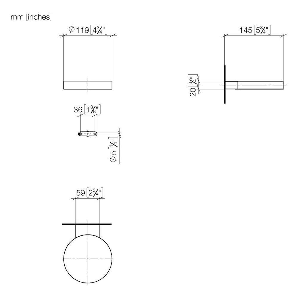 Dornbracht Seifenhalter Wandmodell Meta 120x20x145mm, Dark Bronze gebürstet PVD... DORNBRACHT-83410979-43 4099477468075 (Abb. 4)