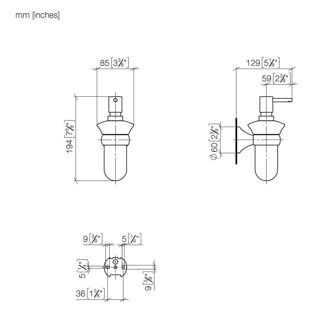 Dornbracht Madison Spender Wandmodell 83435361 Messing gebürstet... DORNBRACHT-83435361-28 4029011901539 (Abb. 4)
