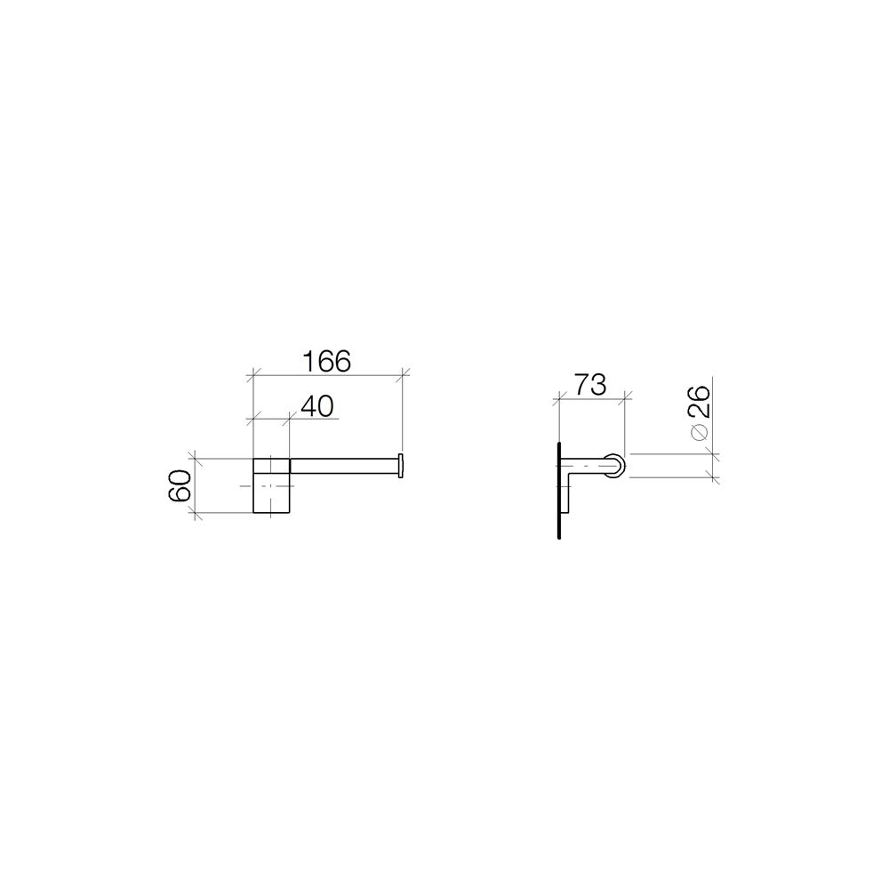 Dornbracht IMO Papierrollenhalter ohne Deckel 83500670 platin matt... DORNBRACHT-83500670-06 4029011693809 (Abb. 4)