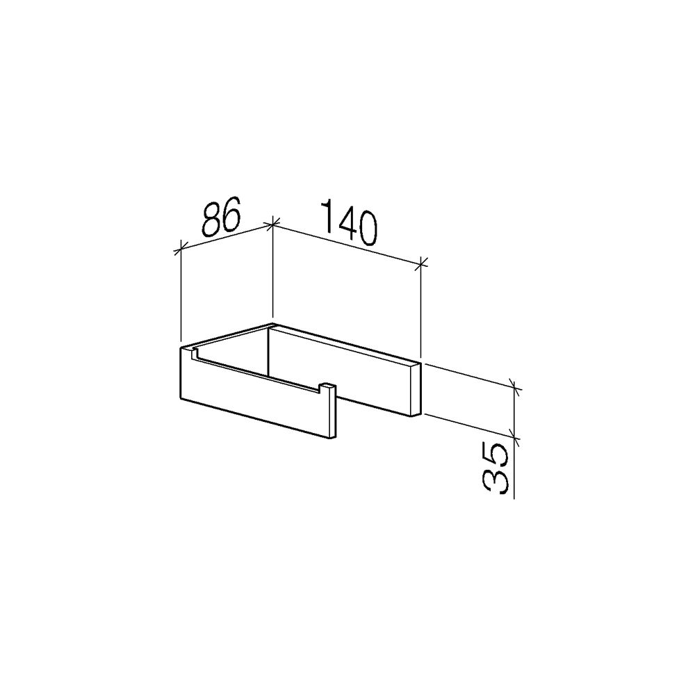 Dornbracht Papierrollenhalter ohne Deckel MEM 140x35x85mm, Champagne gebürstet ... DORNBRACHT-83500780-46 4099477095127 (Abb. 4)