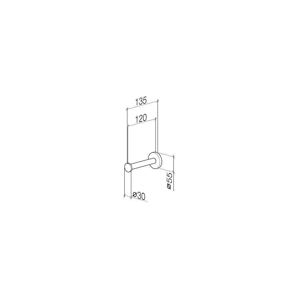 Dornbracht Reserve-Papierrollenhalter Tara, Ausladung 135mm, Bronze gebürstet... DORNBRACHT-83590892-42 4099477249247 (Abb. 4)