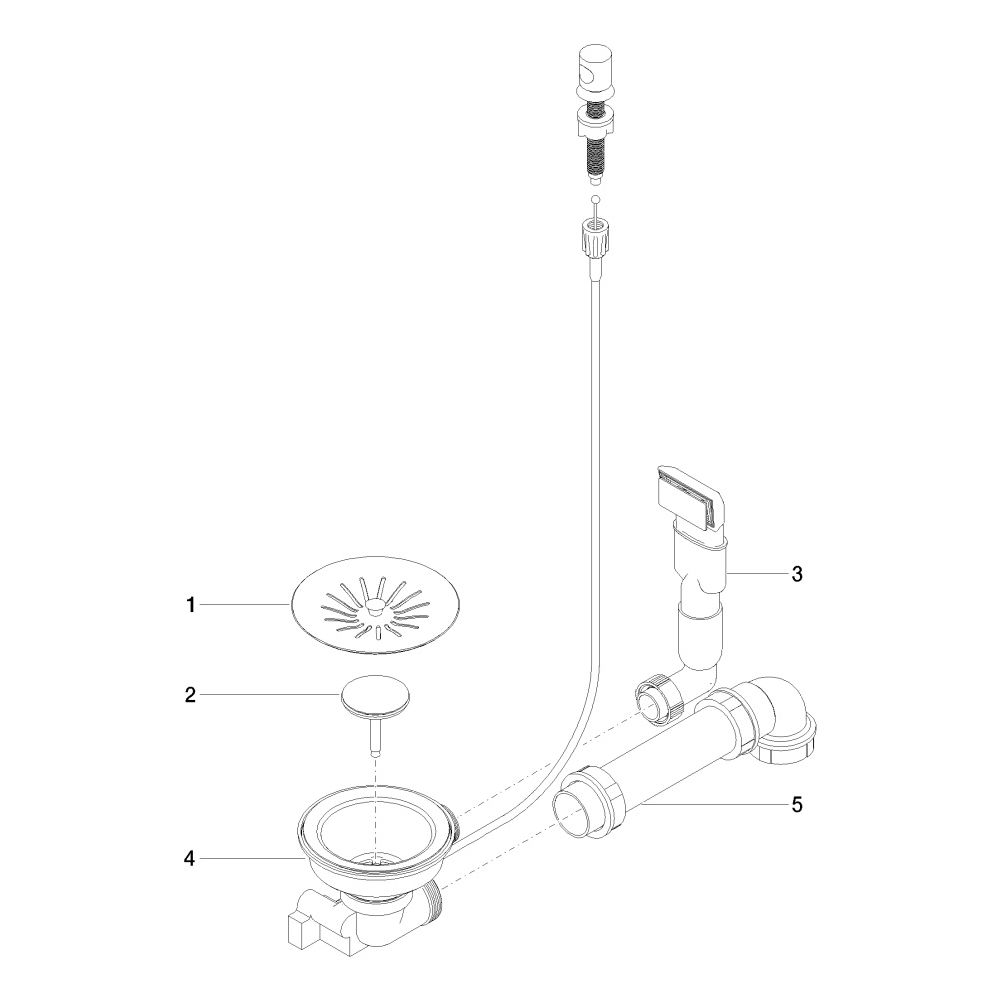 Dornbracht Ab- und Überlaufgarnitur mit Zugknopf Serienneutral 10405003 Edelsta... DORNBRACHT-10405003-85 4029011784149 (Abb. 3)