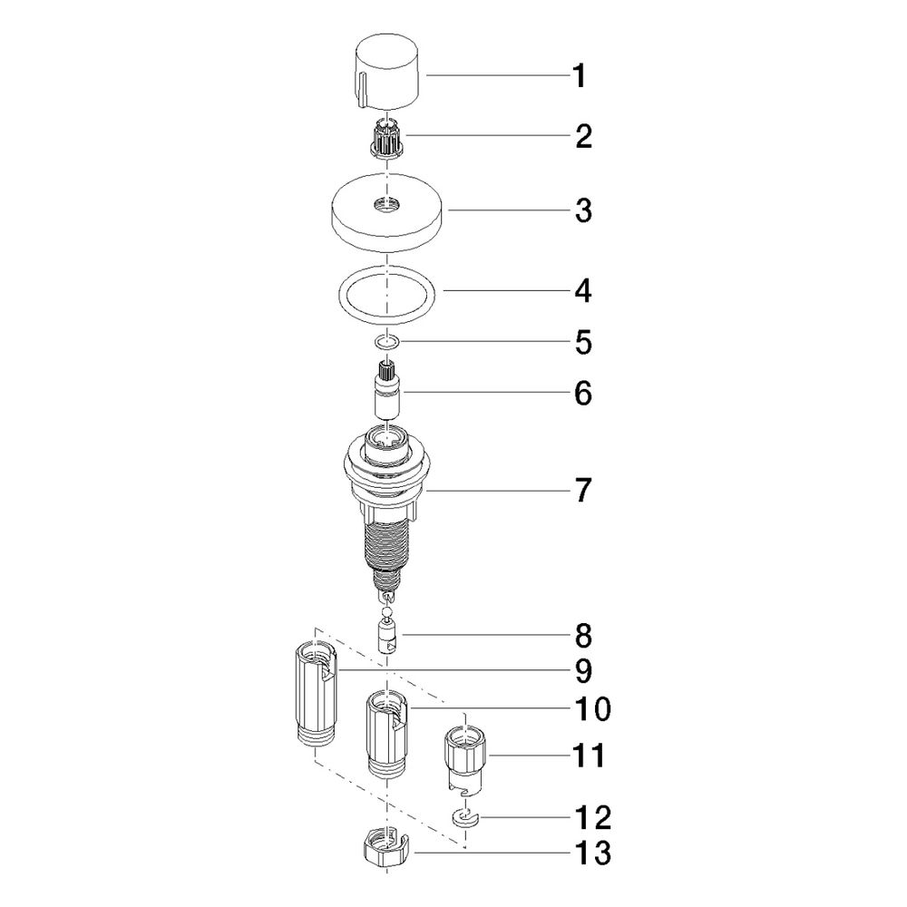 Dornbracht Exzenterbetätigung mit Drehknopf für ein Becken inkl. Adapter für Bo... DORNBRACHT-10710970-06 4029011534584 (Abb. 5)
