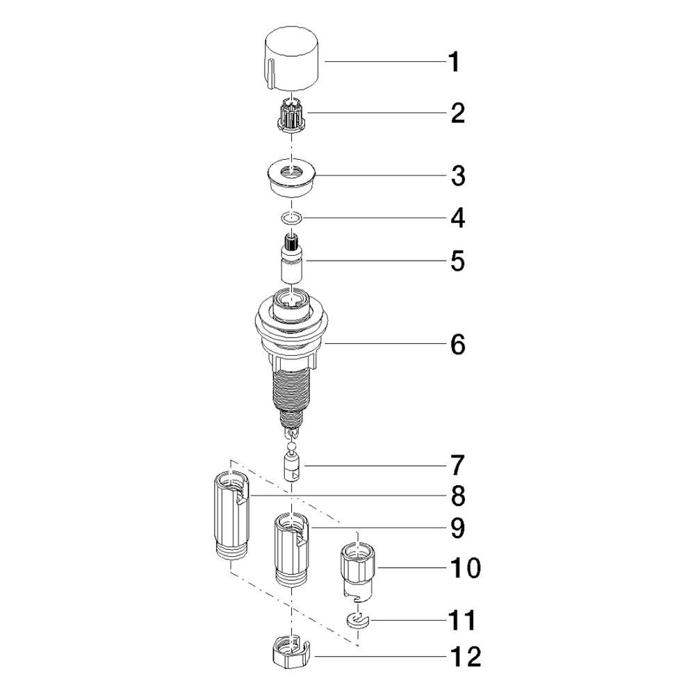Dornbracht Exzenterbetätigung mit Drehknopf für ein Becken inkl. Adapter für Bo... DORNBRACHT-10712970-08 4029011545849 (Abb. 5)