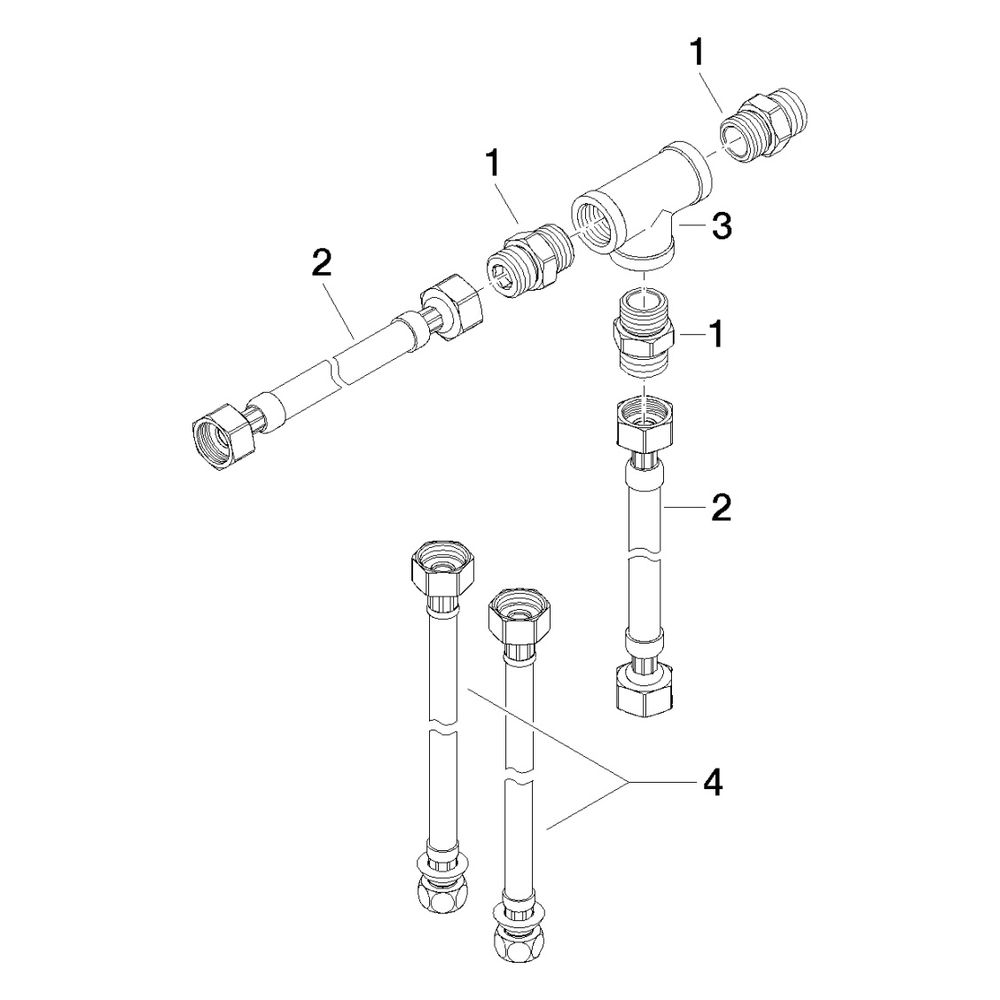 Dornbracht Schlauchset bleifrei für Umstellung 29 12X SSS, 1250997090... DORNBRACHT-1250997090 4029011668586 (Abb. 3)