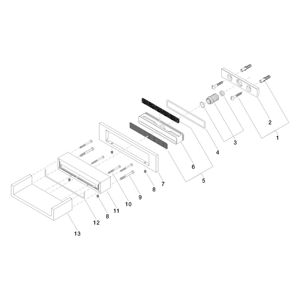 Dornbracht Schwallauslauf Water Fall für Wandmontage Ausladung 120mm, Messing g... DORNBRACHT-13420979-28 4029011896552 (Abb. 5)