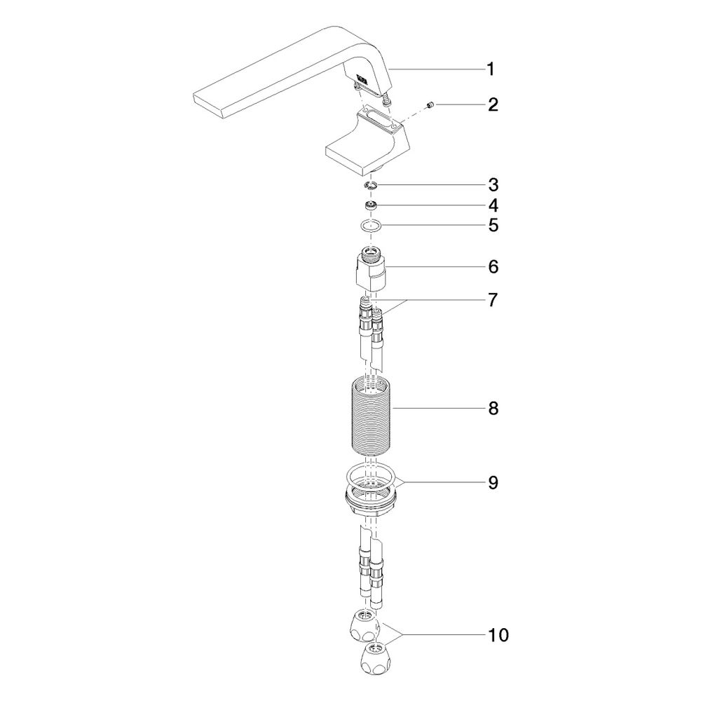 Dornbracht Waschtisch-Standauslauf CL.1 ohne Ablaufgarnitur Ausladung 160mm, Da... DORNBRACHT-13714705-99 4029011796159 (Abb. 5)
