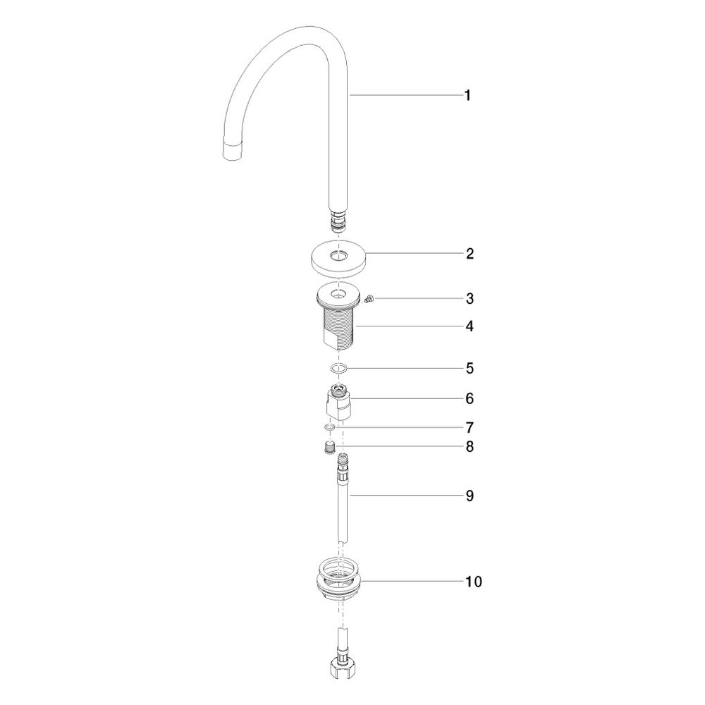 Dornbracht Waschtisch-Standauslauf Tara ohne Ablaufgarnitur Ausladung 166mm 7l/... DORNBRACHT-13716882-42 4099477220758 (Abb. 5)
