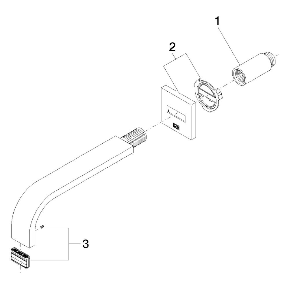 Dornbracht Waschtisch-Wandauslauf Mem, starrer Auslauf, Ausladung 200mm, max. 5... DORNBRACHT-13800782-28 4029011896828 (Abb. 5)
