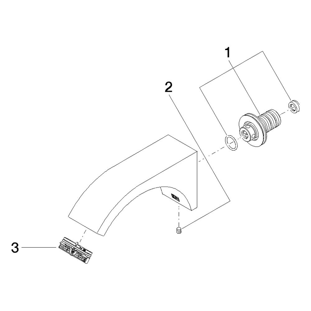 Dornbracht Waschtisch-Wandauslauf CYO ohne Ablaufgarnitur Ausladung 160mm, Plat... DORNBRACHT-13800811-06 4029011846793 (Abb. 5)