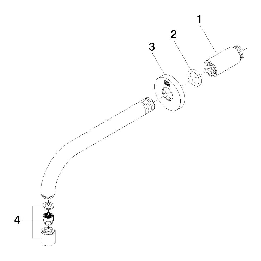Dornbracht Waschtisch-Wandauslauf Tara ohne Ablaufgarnitur Ausladung 190mm 7l/m... DORNBRACHT-13800882-00 4029011749742 (Abb. 5)