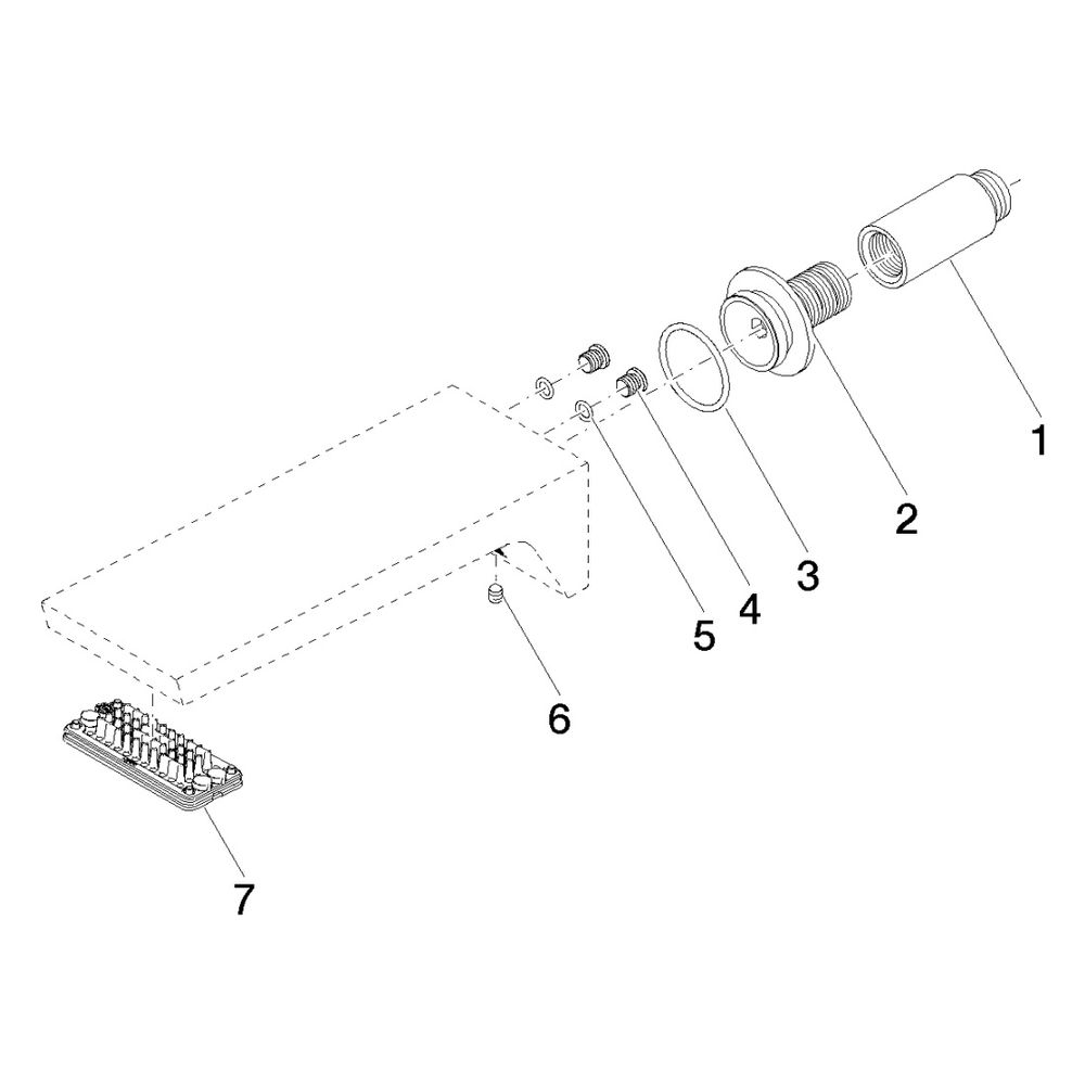 Dornbracht Wannenauslauf CL.1 für Wandm. Ausladung 205mm, Platin gebürstet... DORNBRACHT-13801705-06 4029011702488 (Abb. 5)