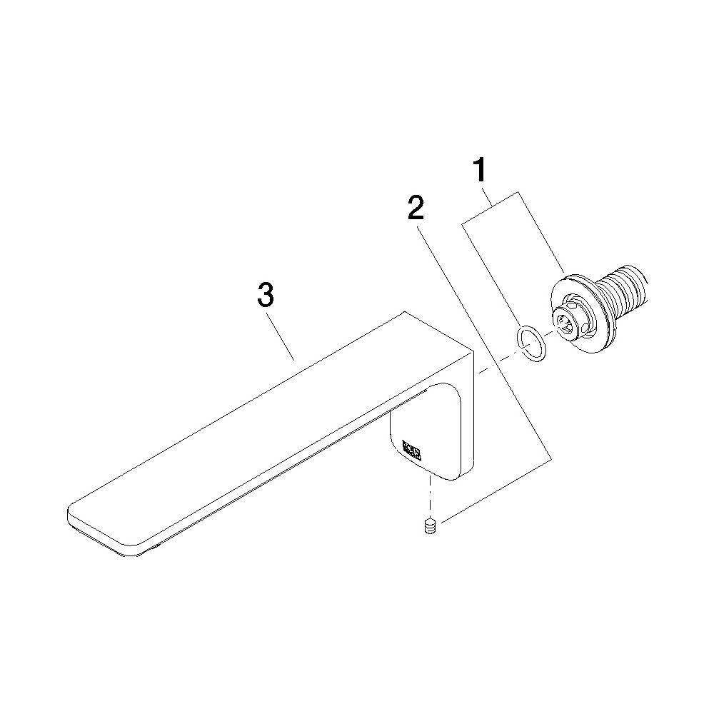 Dornbracht Wannenauslauf Lissé für Wandmontage 210mm, 21,5l/min, Chrom... DORNBRACHT-13801845-00 4029011711466 (Abb. 5)
