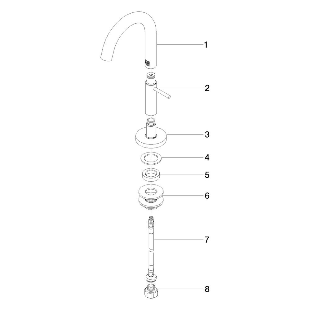Dornbracht Standventil Meta, Kaltwasser, starrer Auslauf, Ausladung 123mm, max.... DORNBRACHT-17500662-26 4099477186405 (Abb. 5)