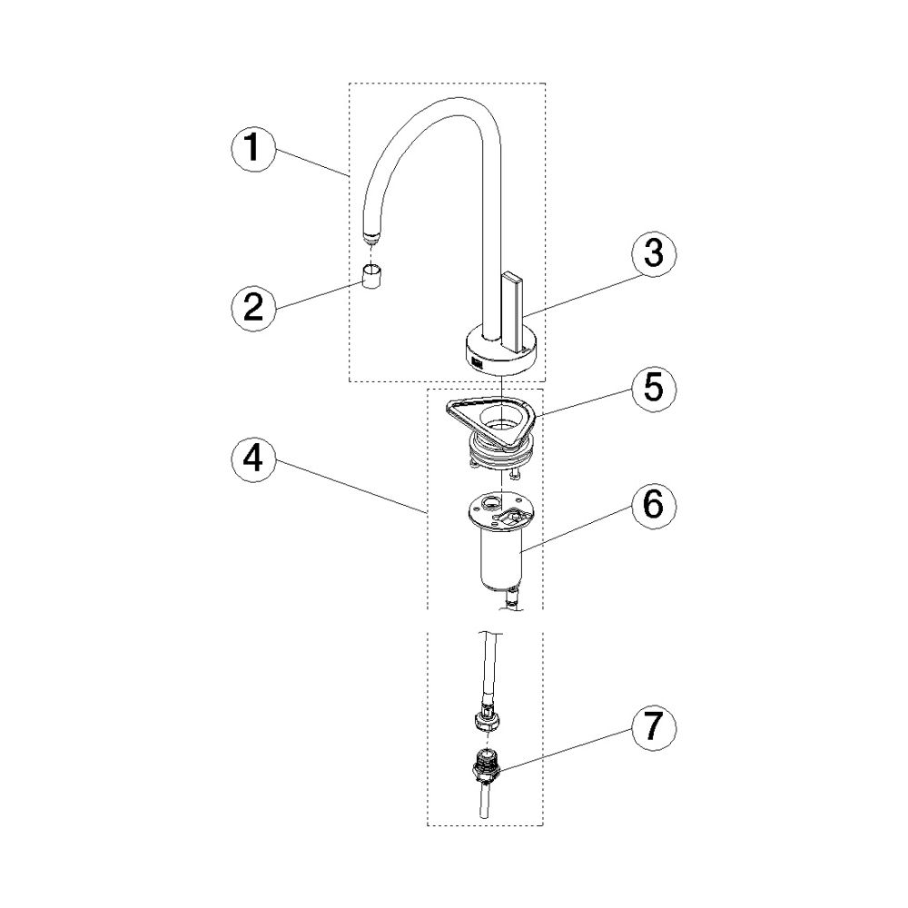 Dornbracht Kaltwasser-Armatur Tara Ultra, Ausladung 146mm, max. 3,8l/min, Champ... DORNBRACHT-17872875-46 4099477380179 (Abb. 5)