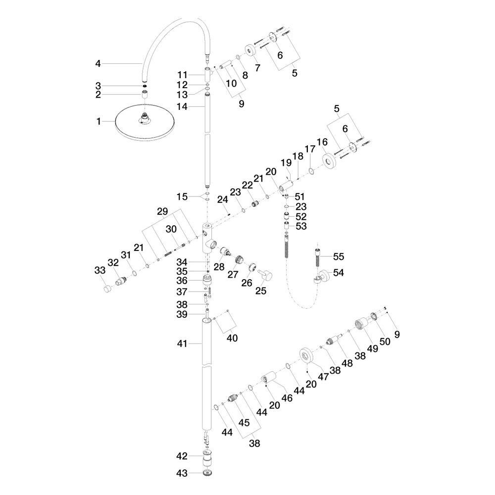 Dornbracht Meta Duschstele mit Brause-Einhandmischer Serienspezifisch 26024661 ... DORNBRACHT-26024661-33 4029011921681 (Abb. 5)