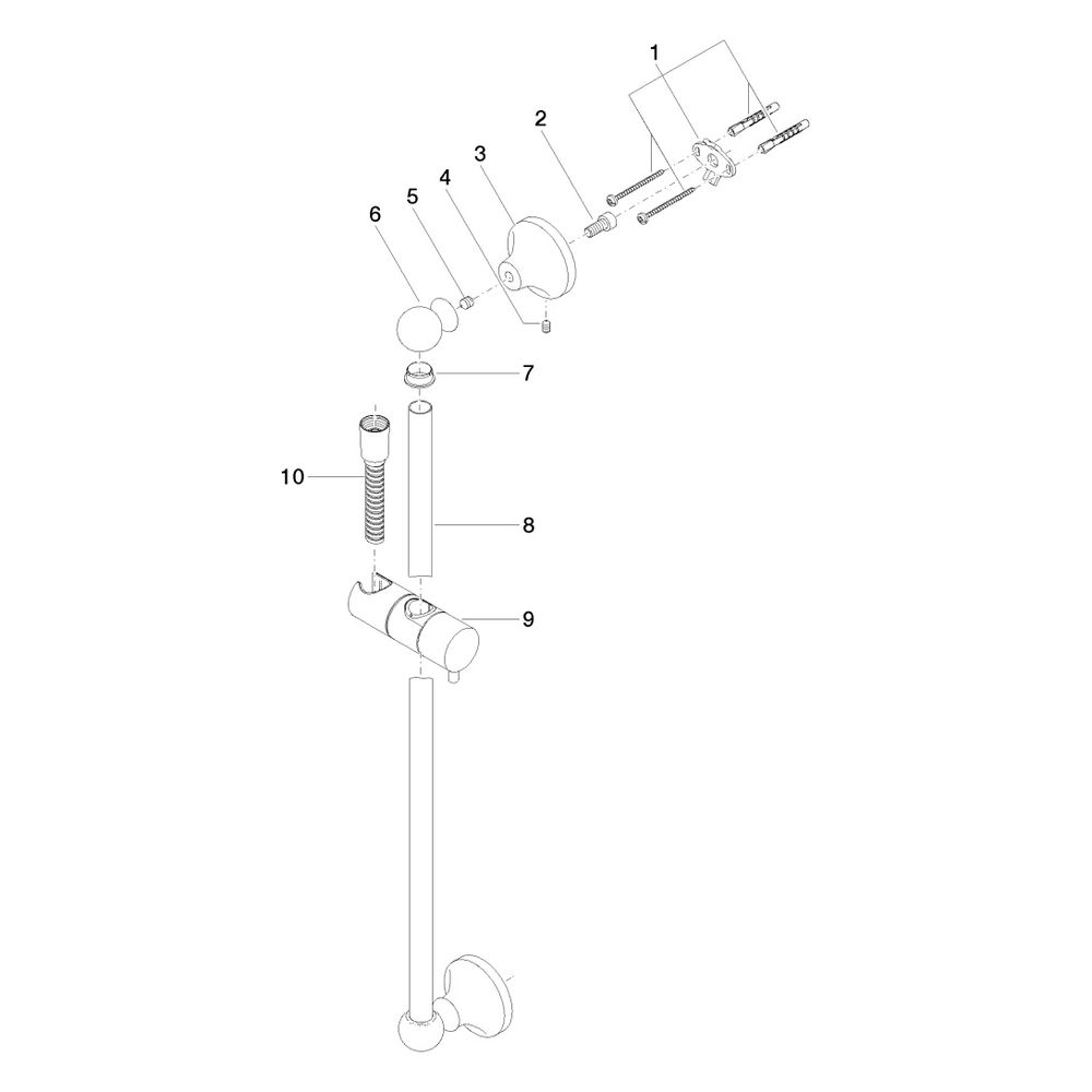 Dornbracht Madison Duschgarnitur ohne Handbrause 26413360 Messing gebürstet... DORNBRACHT-26413360-28 4029011921506 (Abb. 5)
