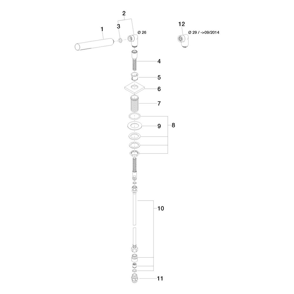Dornbracht Schlauchbrausegarnitur Symetrics für Wannenrandm., 60x60mm, 32mm Met... DORNBRACHT-27702980-28 4029011897962 (Abb. 5)