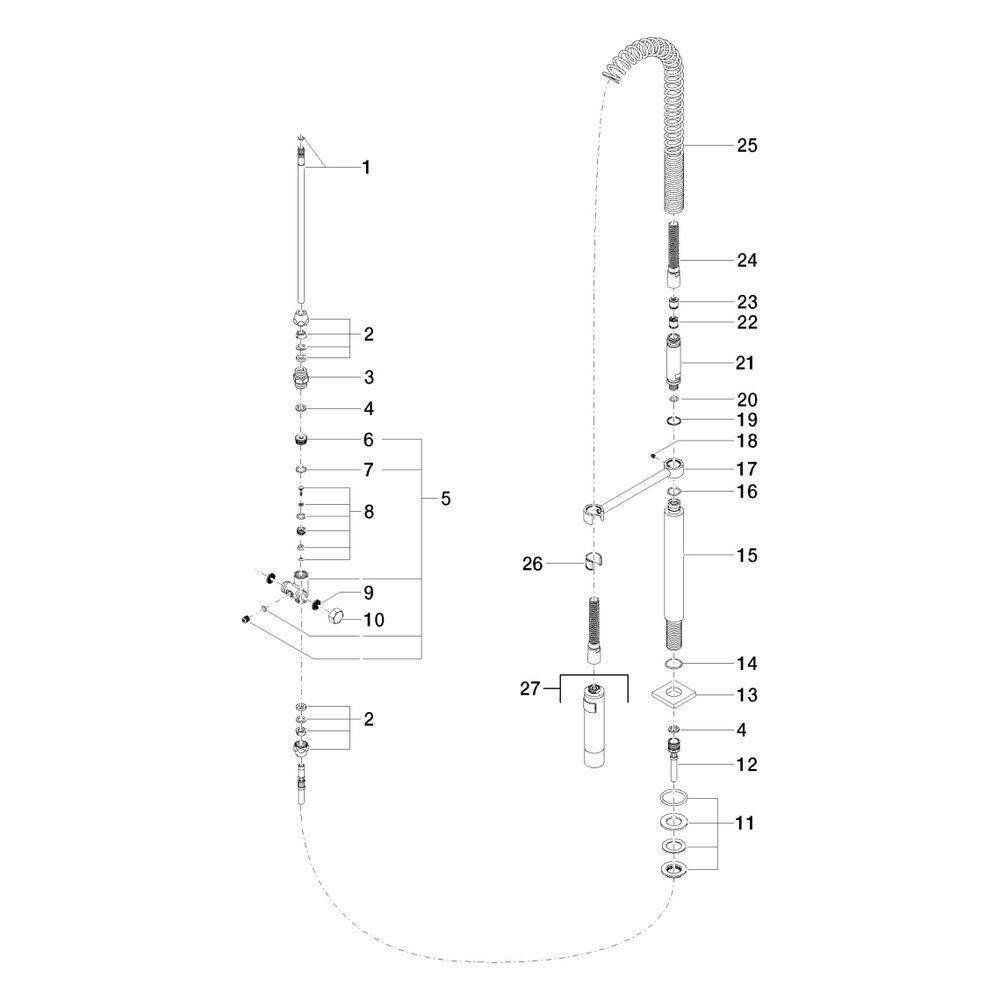 Dornbracht Profibrausegarnitur Serienneutral 27784970 platin... DORNBRACHT-27784970-08 4029011894770 (Abb. 5)