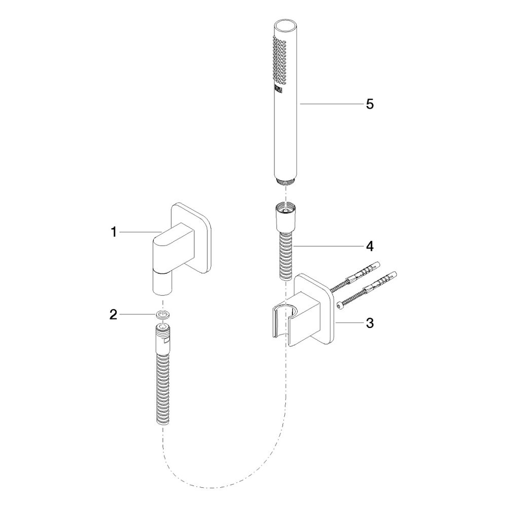 Dornbracht Schlauchbrausegarnitur Lissé, 15l/min, Platin gebürstet... DORNBRACHT-27802845-06 4029011711312 (Abb. 5)