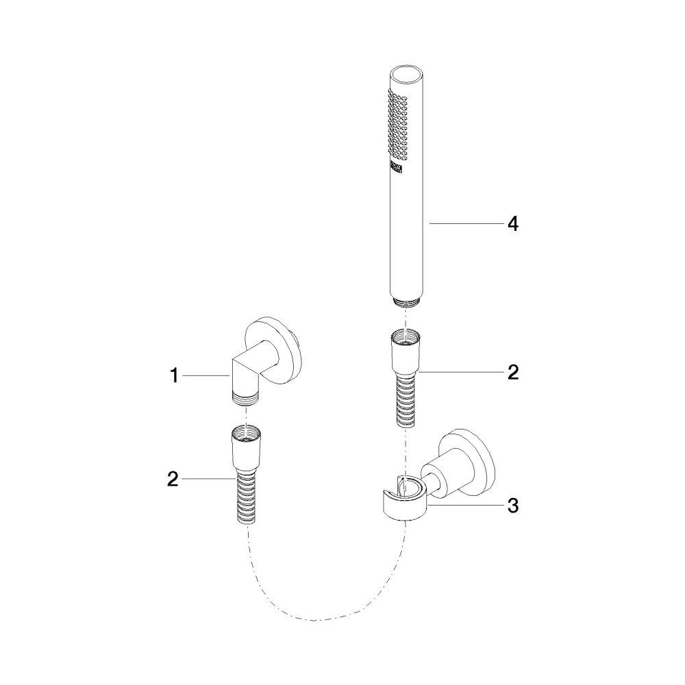 Dornbracht Schlauchbrausegarnitur Tara, Einzelrosetten, 1250mm, G 1/2", 15l/min... DORNBRACHT-27802892-00 4029011521935 (Abb. 5)