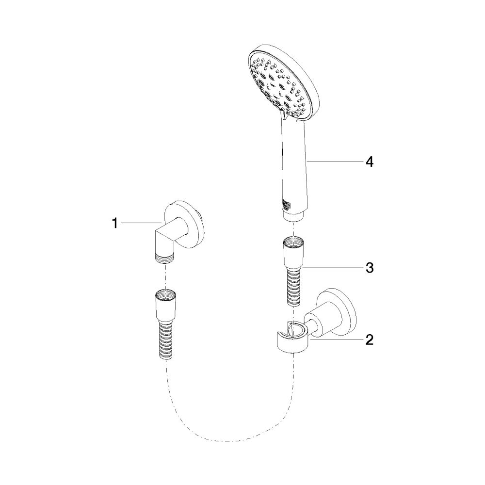 Dornbracht Schlauchbrausegarnitur Tara, Einzelrosetten, 1250mm, G 1/2", 15l/min... DORNBRACHT-27803892-06 4029011521973 (Abb. 5)