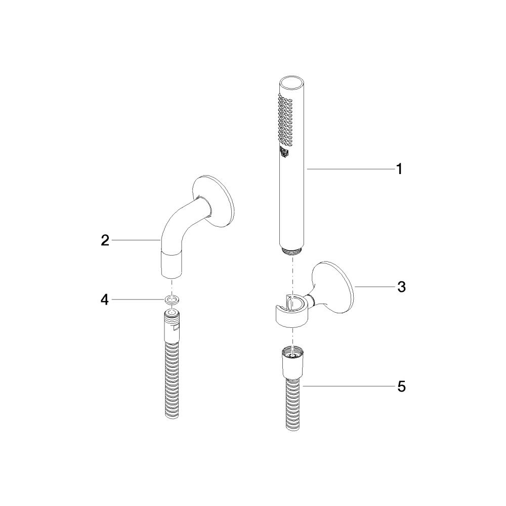 Dornbracht Schlauchbrausegarnitur Vaia mit Einzelrosetten, 1250mm, 15l/min, Chr... DORNBRACHT-27808809-00 4029011738975 (Abb. 5)