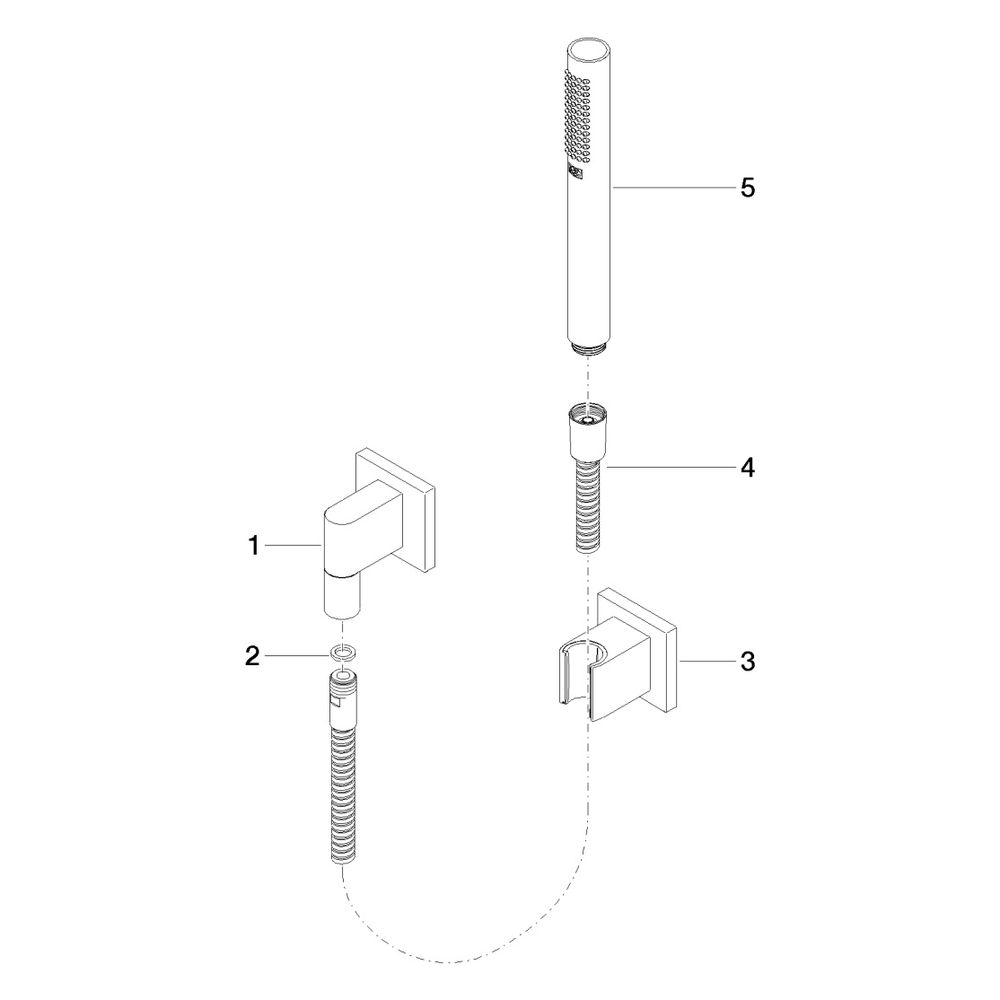 Dornbracht Symetrics Schlauchbrausegarnitur Serienspezifisch 27808980 Dark Plat... DORNBRACHT-27808980-99 4029011797330 (Abb. 5)