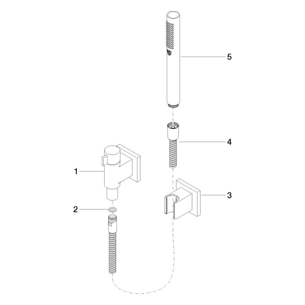 Dornbracht Schlauchbrausegarnitur, Mengenregulierung, Symetrics FlowReduce ... DORNBRACHT-27809985-190010 4099477074016 (Abb. 5)
