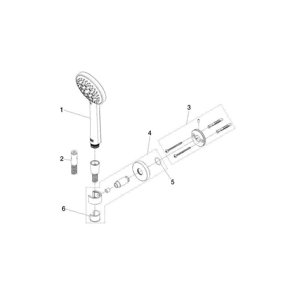 Dornbracht Schlauchbrausegarnitur Meta Brausekopf 100mm 15l/min Rosette 55mm Br... DORNBRACHT-27815625-27 4099477415628 (Abb. 5)