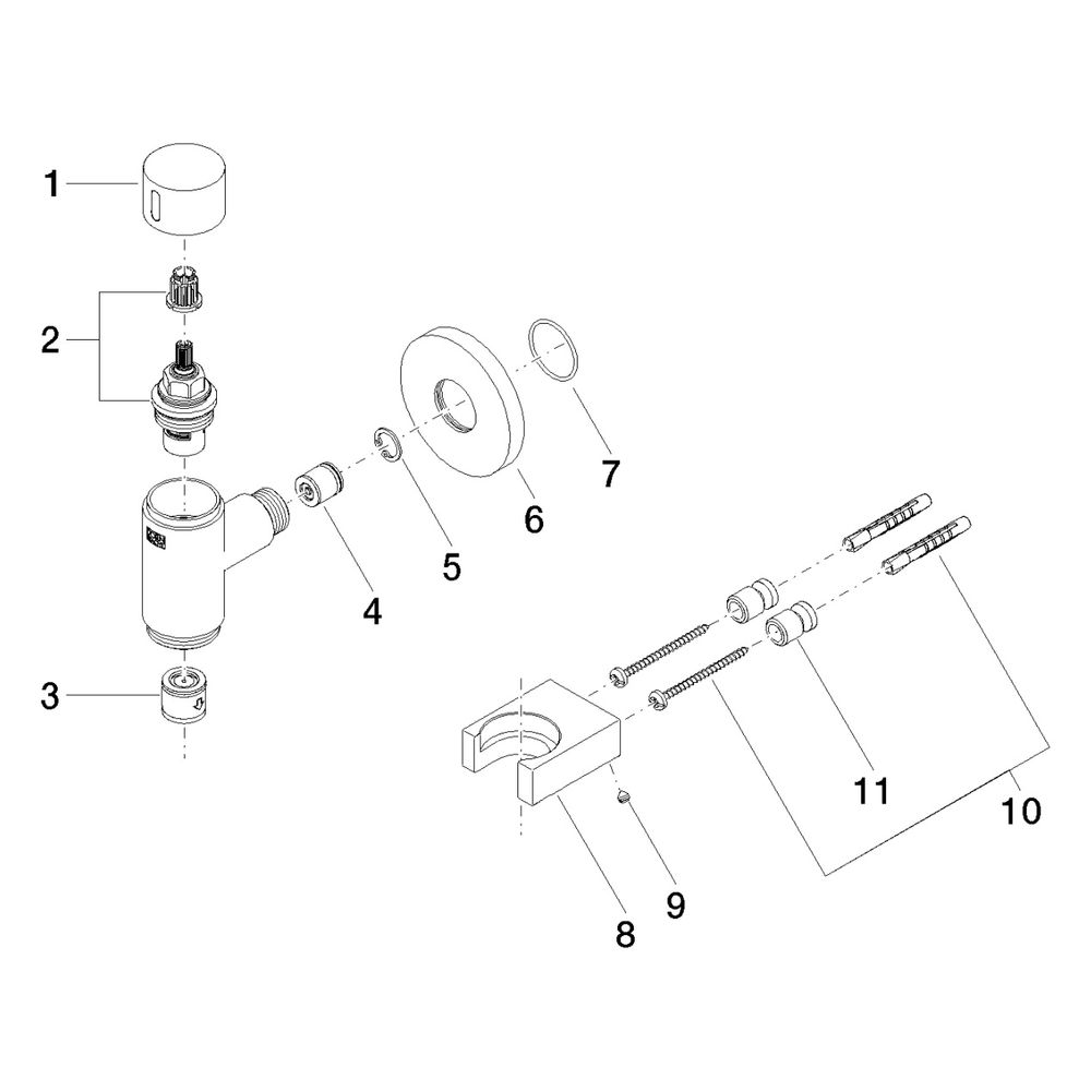 Dornbracht Kneipp-Wandanschlussbogen, Schlauchhalterung, Einzelrosette, Mengenr... DORNBRACHT-27823979-33 4099477015347 (Abb. 5)