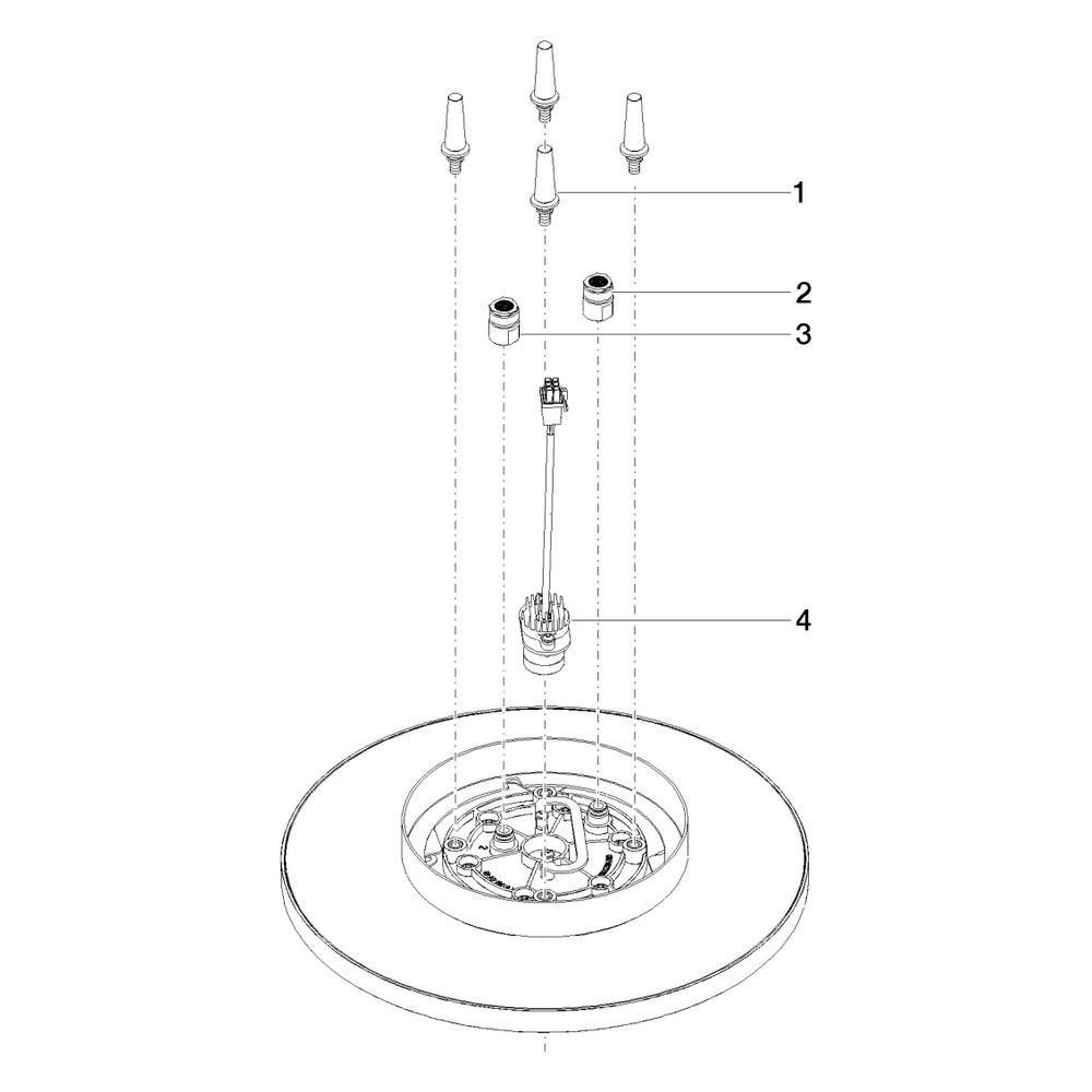 Dornbracht Regenbrause für Deckenanbindung mit Licht D 300mm Pure Rain 12l/min ... DORNBRACHT-28032970-00 4029011954122 (Abb. 5)