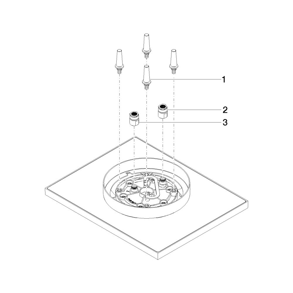Dornbracht Regenbrause Symetrics für Deckenanbindung 300x240mm 12l/min 6l/min, ... DORNBRACHT-28041980-47 4099477009667 (Abb. 3)